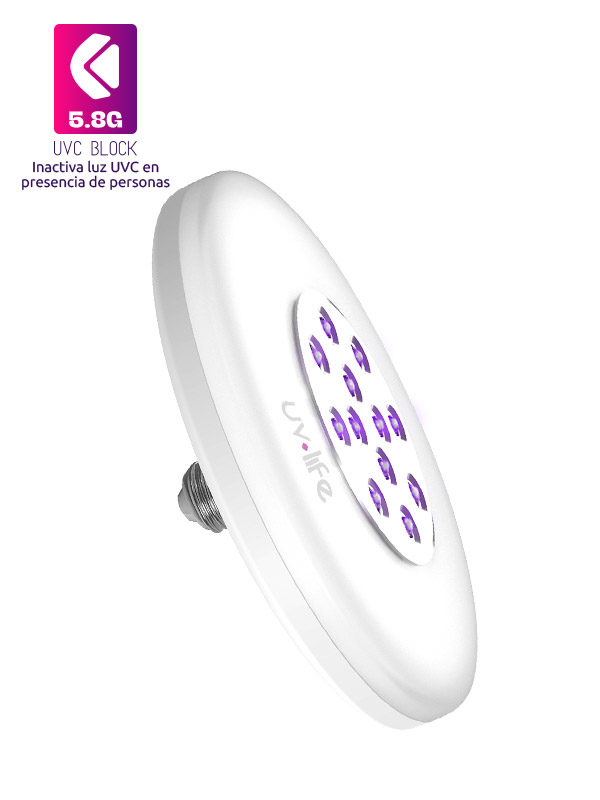 Bombillo LED UVC UFO esterilizacion-sanitización-desinfección-ultravioleta