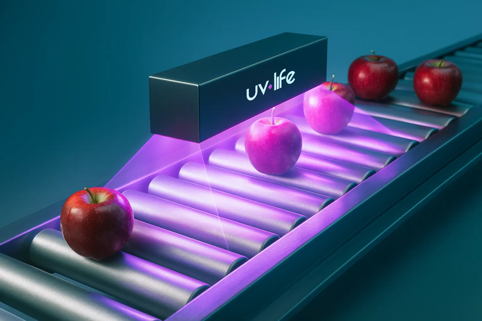 x50 barra sanitizacion desinfeccion alimentos luz ultravioleta uvc cinta imagen